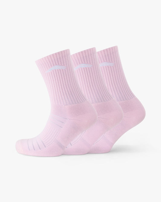 Crew Socks 3 Pack - Amalfi Pink