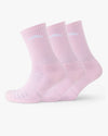 Crew Socks 3 Pack - Amalfi Pink