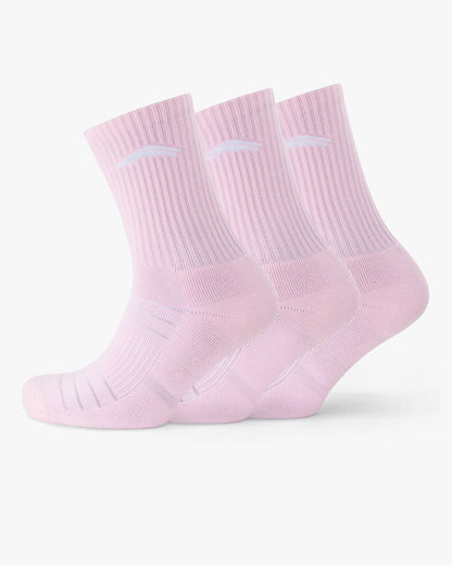 Crew Socks 3 Pack - Amalfi Pink