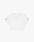 Women’s Competition Crop Top White - Anterior