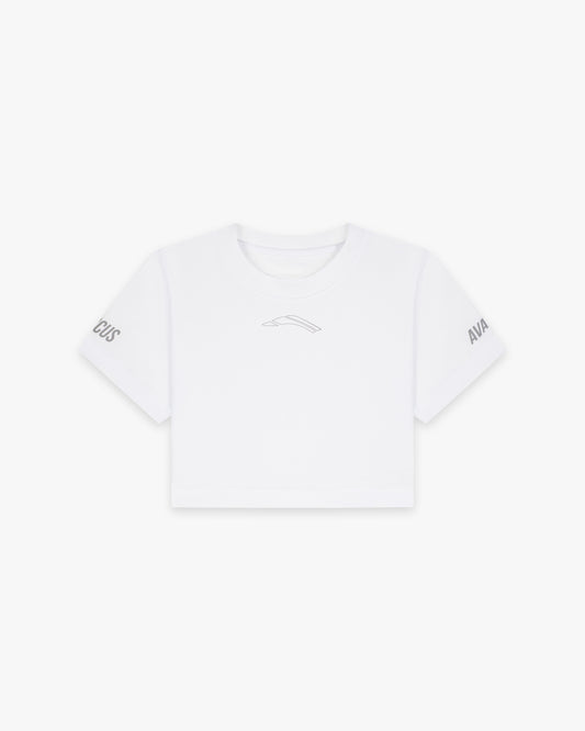 Women’s Competition Crop Top White - Anterior