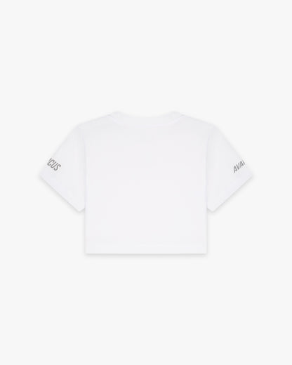 Women’s Competition Crop Top White - Posterior